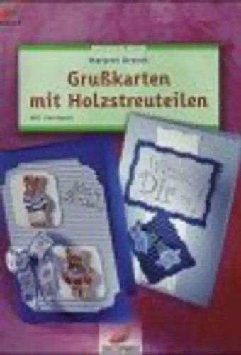 Karten mit holzstreuteilen - karten,