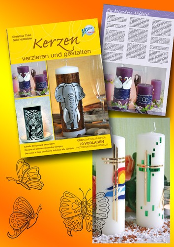 Vorlagenmappe kerzen verzieren - kerzen,