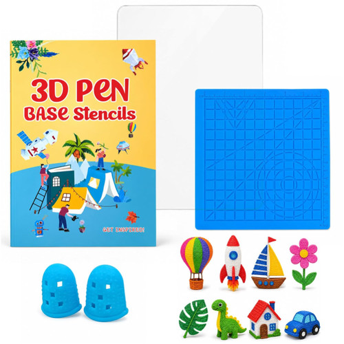Stift schablonen set 65 - 3d,
