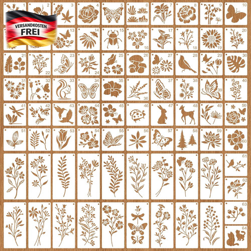 Kunstschablonen set für - kunstschablonen,