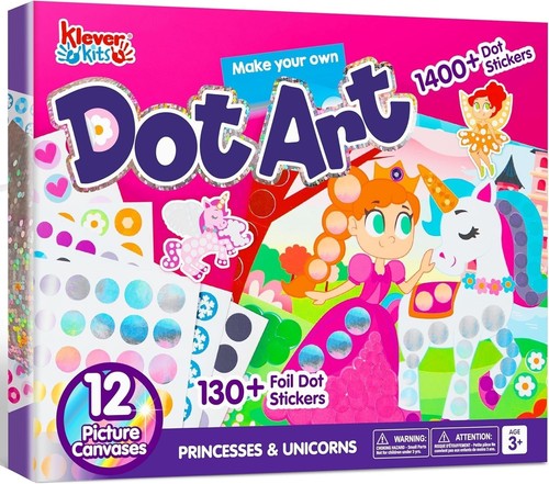 Dot art einhorn prinzessinnen - art,