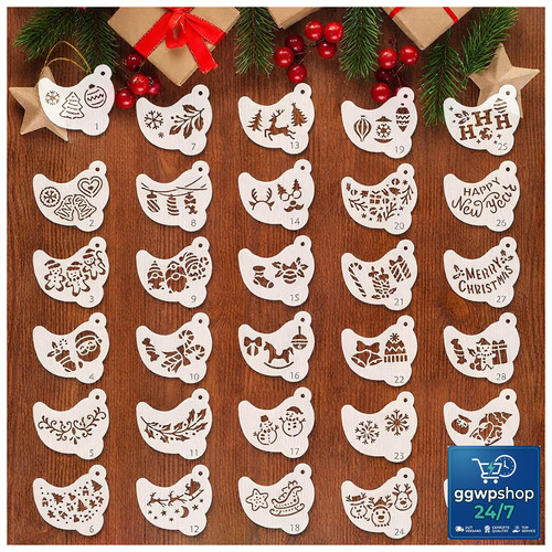 Weihnachts schablonen set - weihnachts, 30